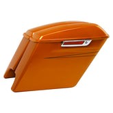 HR3 Amber Whiskey 5" Stretched Extended Saddlebags For Harley Touring 2014-2023